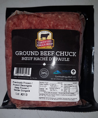 Beef Ground  Chuck - CAB - Case